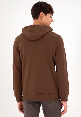 Erkek Kahverengi Basic Sweatshirt - 50295167026