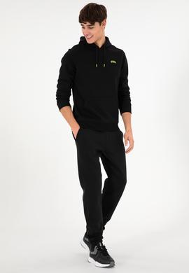 Erkek Siyah Şardonlu Eşofman Altı - 50295146016