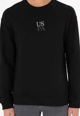 Erkek Comfort Fit Bisiklet Yaka Siyah Basic Sweatshirt - 50293420006