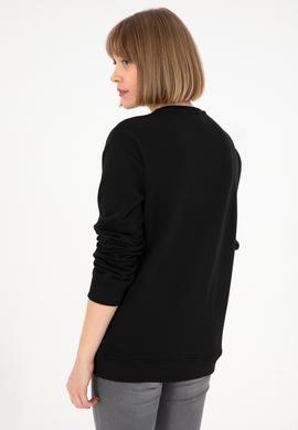 Erkek Comfort Fit Bisiklet Yaka Siyah Basic Sweatshirt - 50293420006