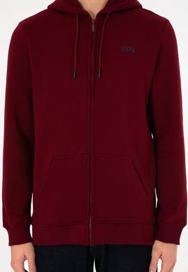 Erkek Bordo Şardonlu Örme Hırka - 50293146057