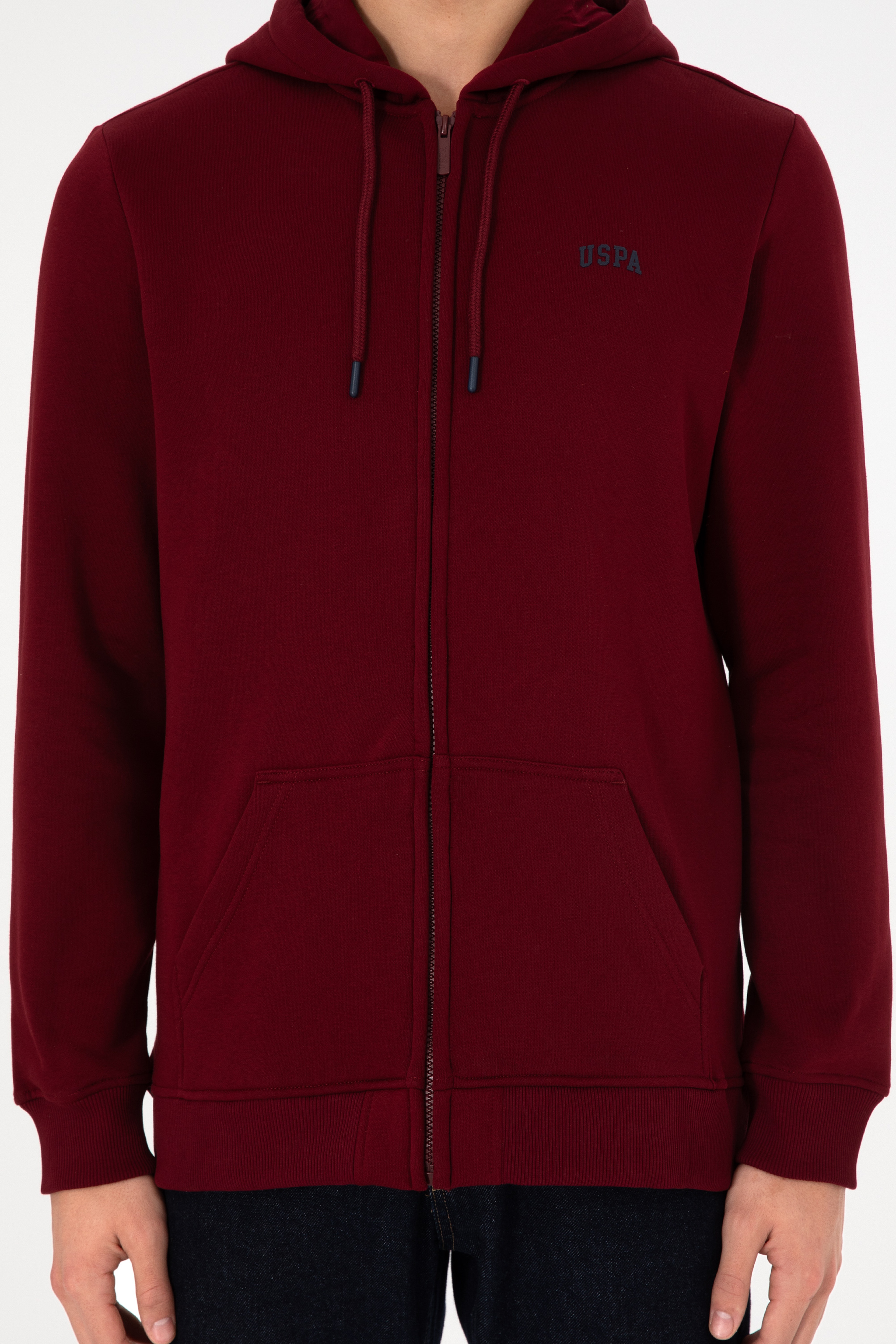 Erkek Bordo Şardonlu Örme Hırka - Image 7