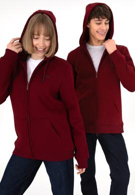 Erkek Bordo Şardonlu Örme Hırka - 50293146057