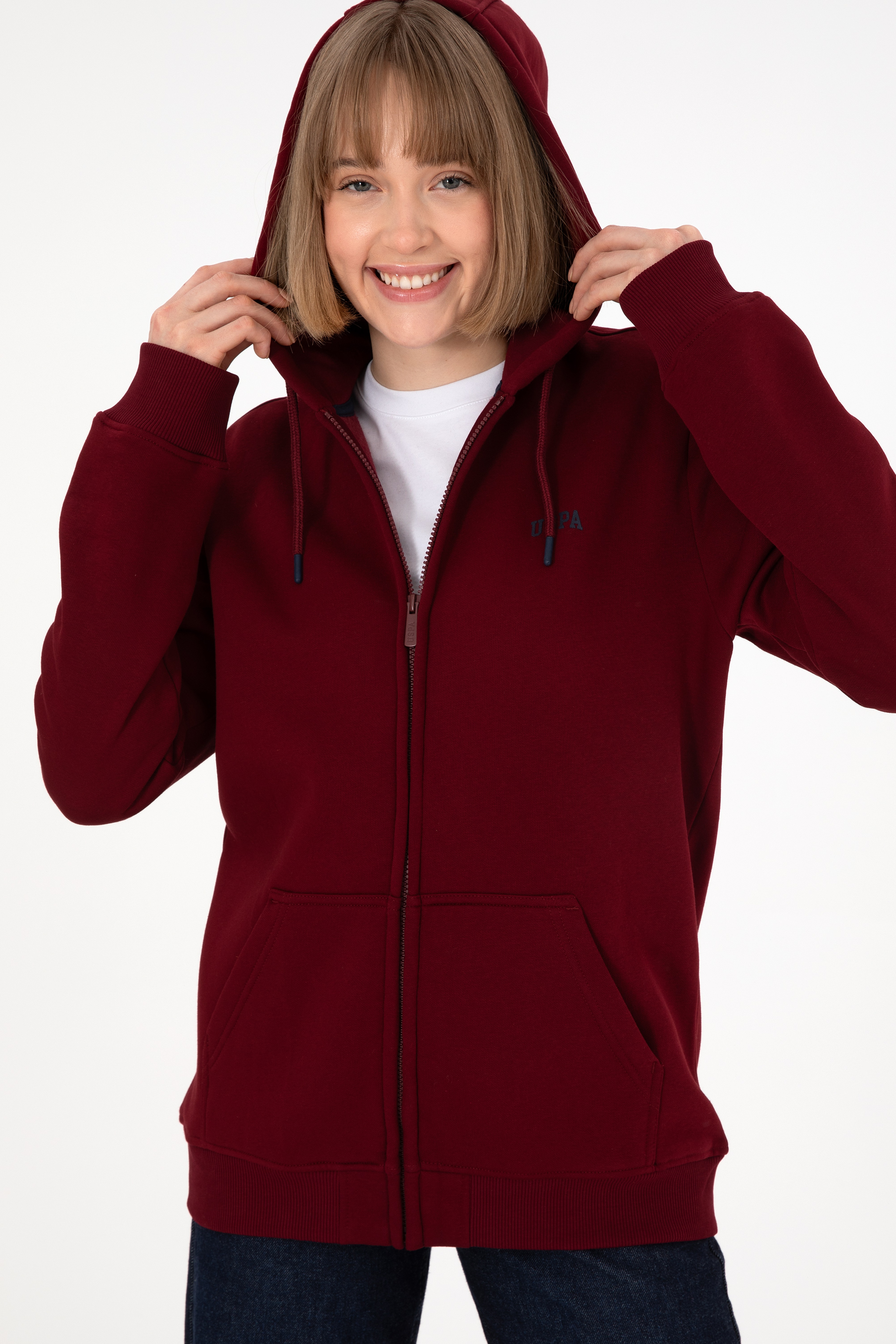 Erkek Bordo Şardonlu Örme Hırka - Image 3