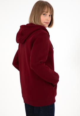 Erkek Bordo Şardonlu Örme Hırka - 50293146057