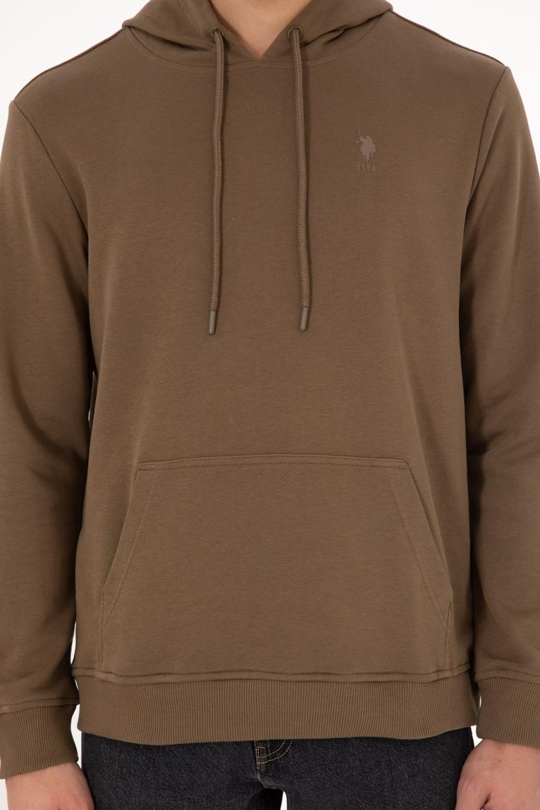 Erkek Haki Basic Sweatshirt - 50295167019