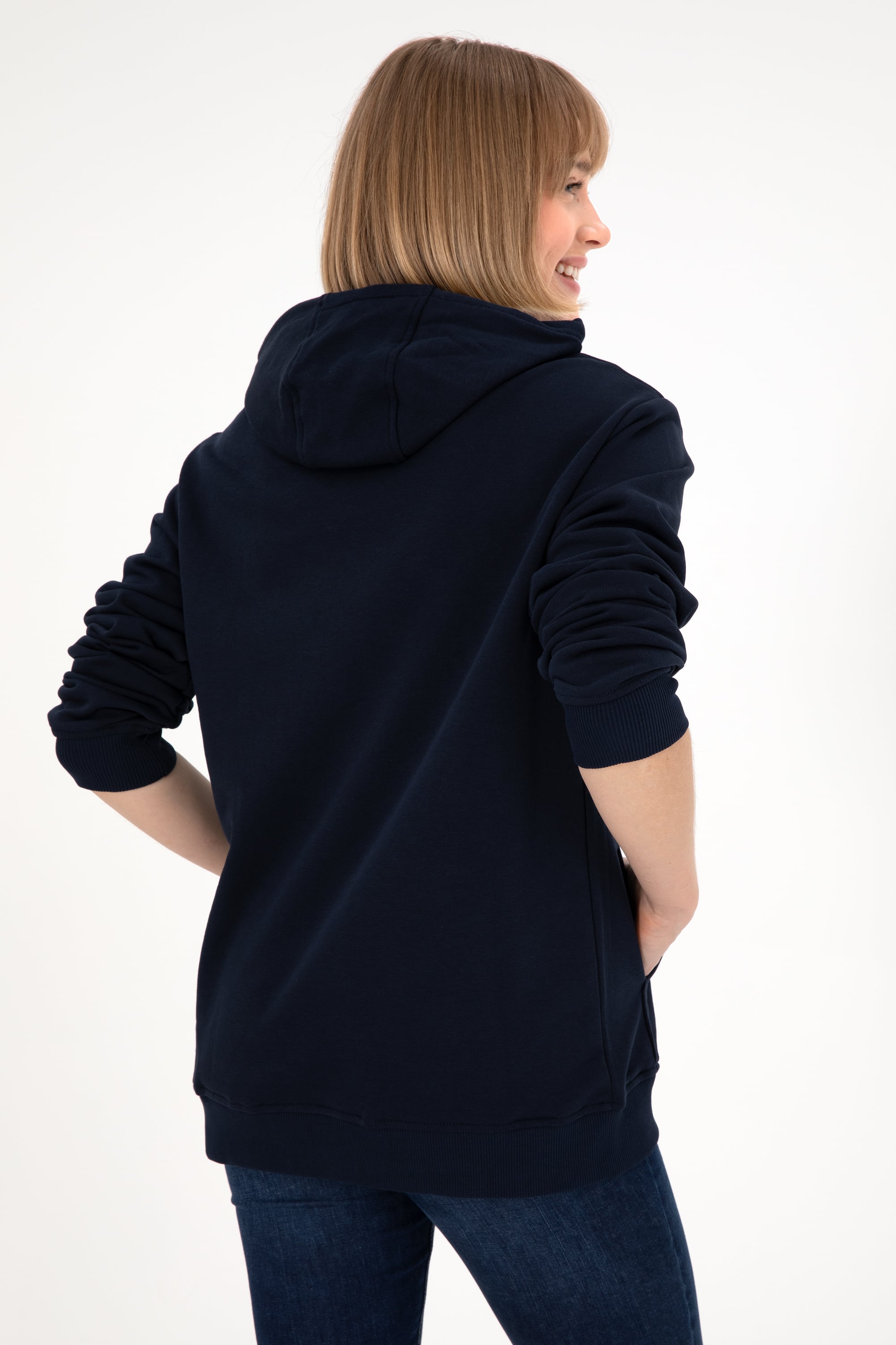 Erkek Lacivert Basic Sweatshirt