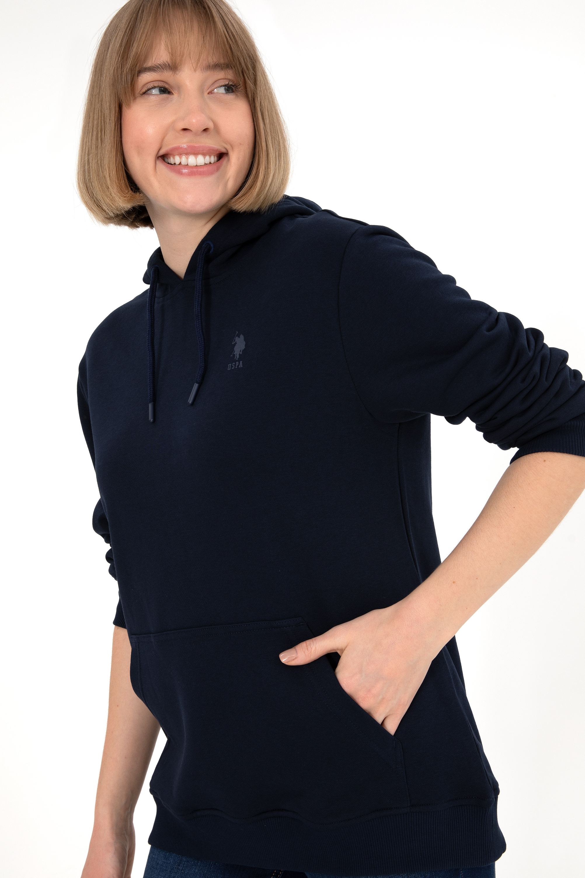 Erkek Lacivert Basic Sweatshirt - Image 3
