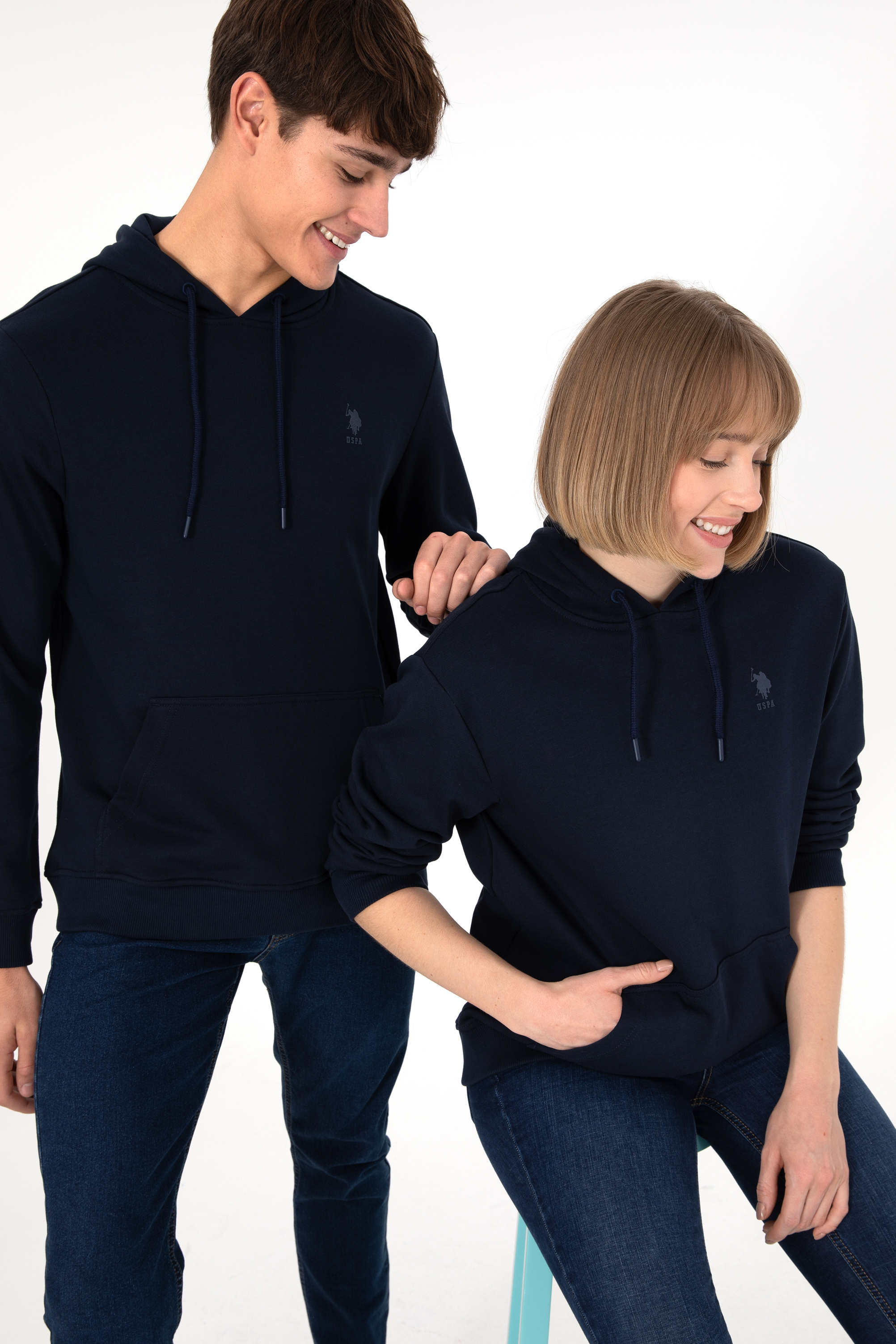 Erkek Lacivert Basic Sweatshirt - Image 2