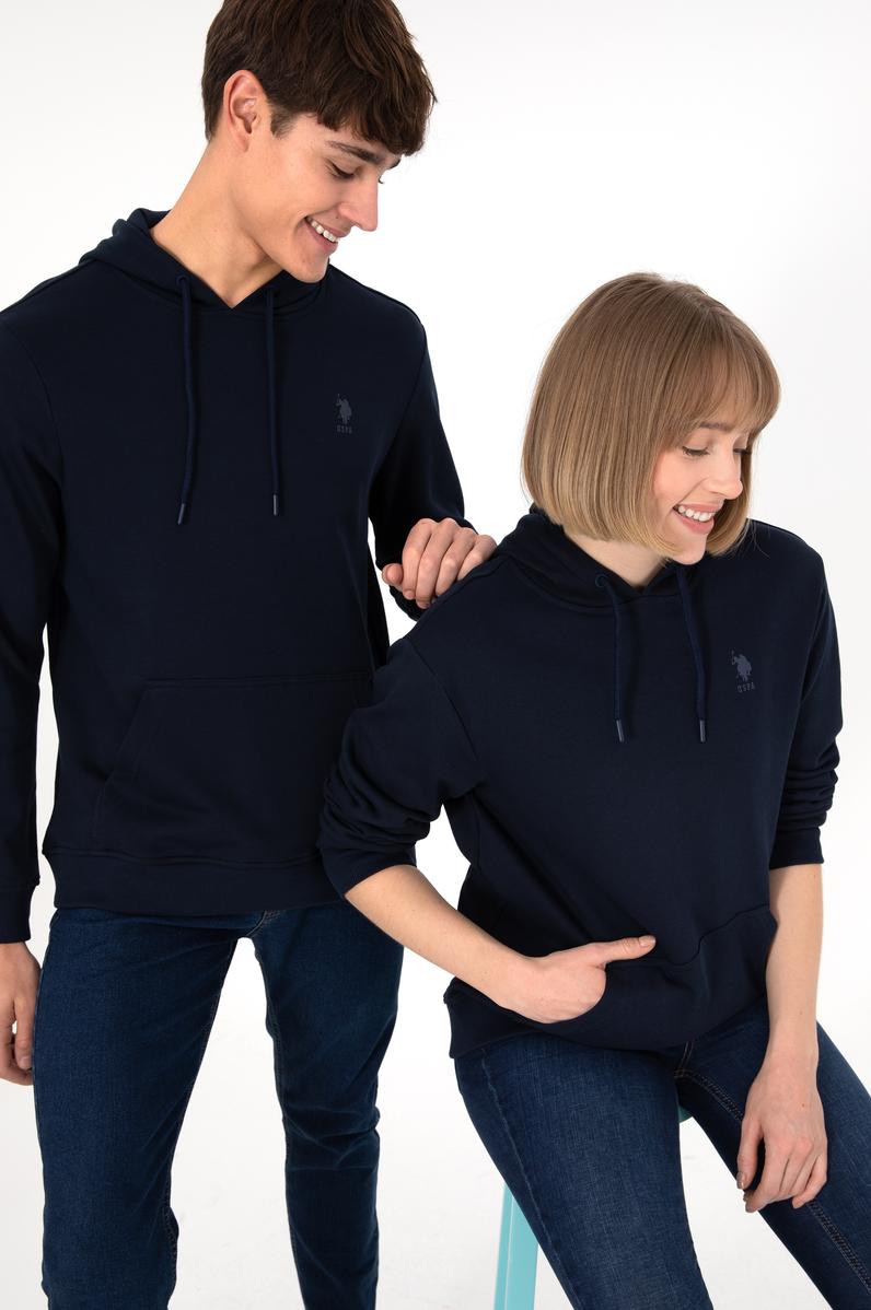 Erkek Lacivert Basic Sweatshirt