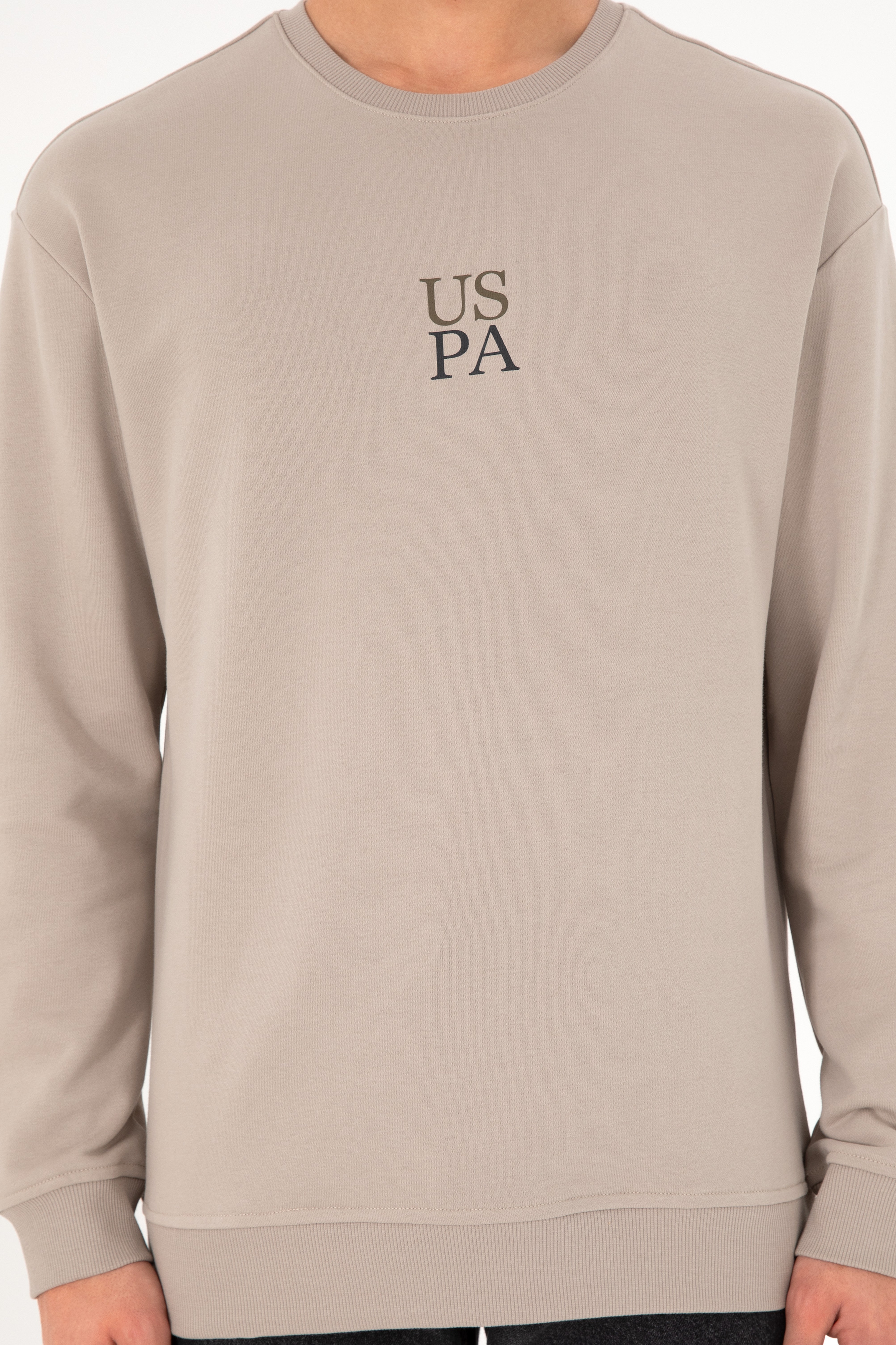 Erkek Taş Basic Sweatshirt - Image 7