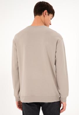 Erkek Taş Basic Sweatshirt - 50293420031