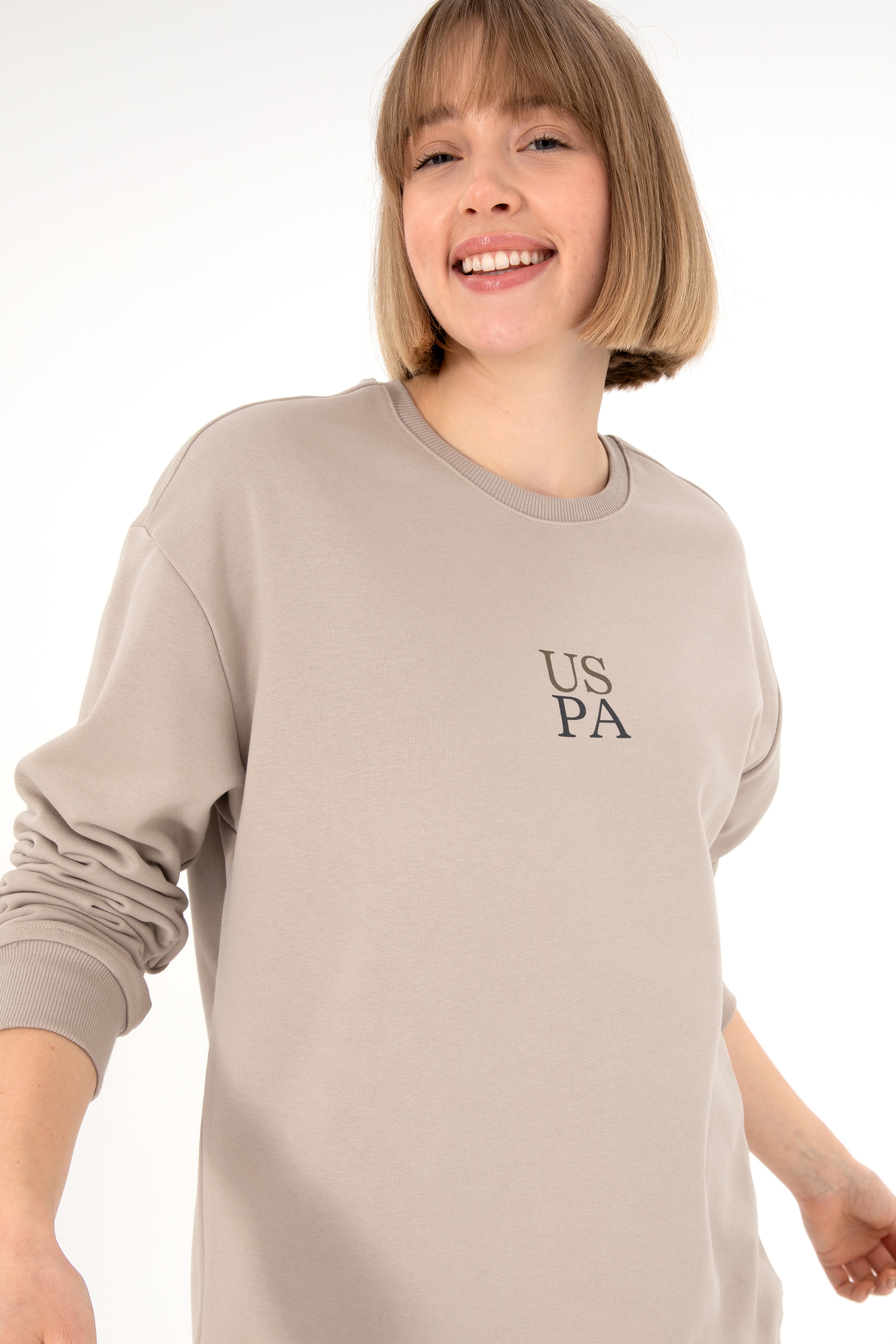 Erkek Taş Basic Sweatshirt