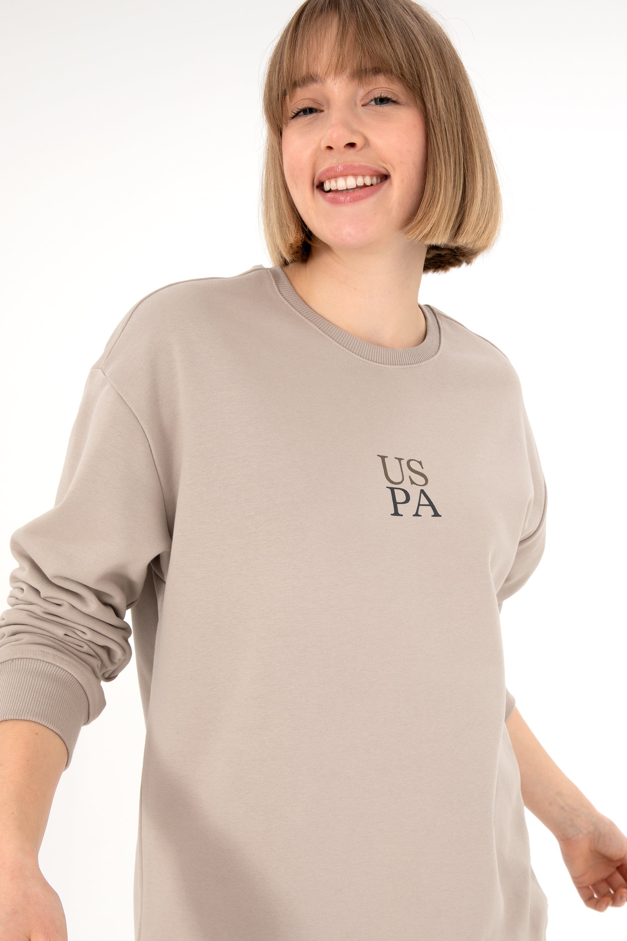 Erkek Taş Basic Sweatshirt