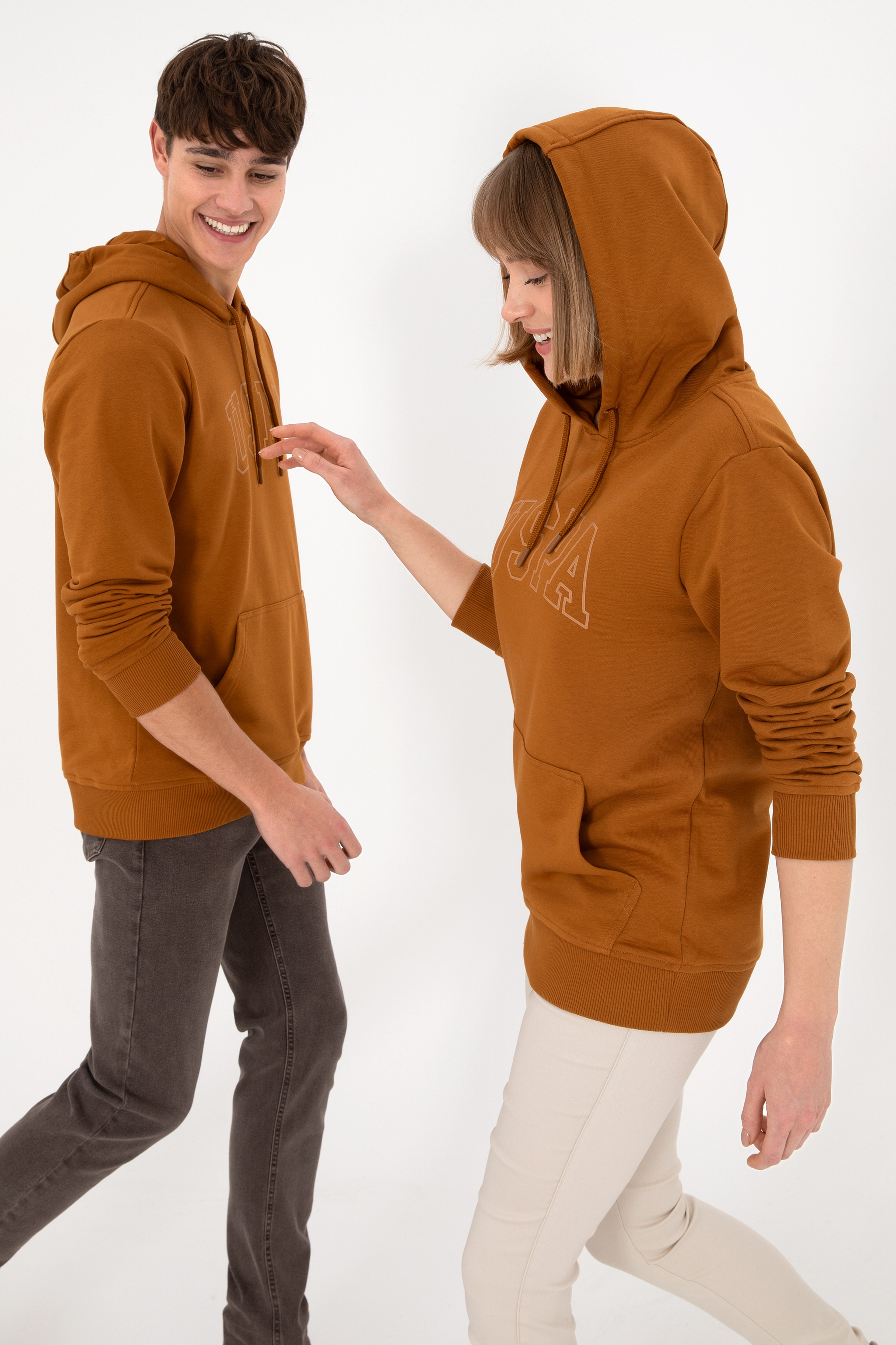 Erkek Regular Fit Kapüşonlu Coconut Basic Sweatshirt - Image 2