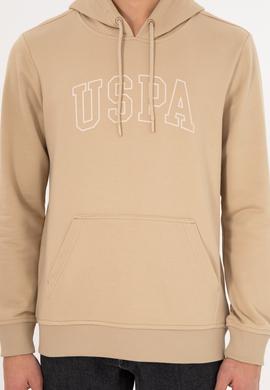 Erkek Regular Fit Kapüşonlu Kum Basic Sweatshirt - 50295175099