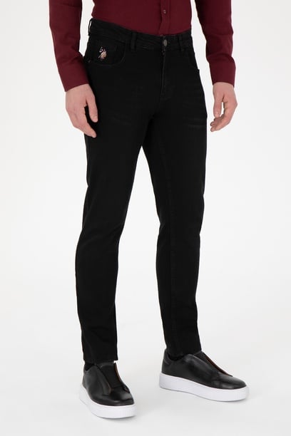 Erkek Siyah Jean Pantolon