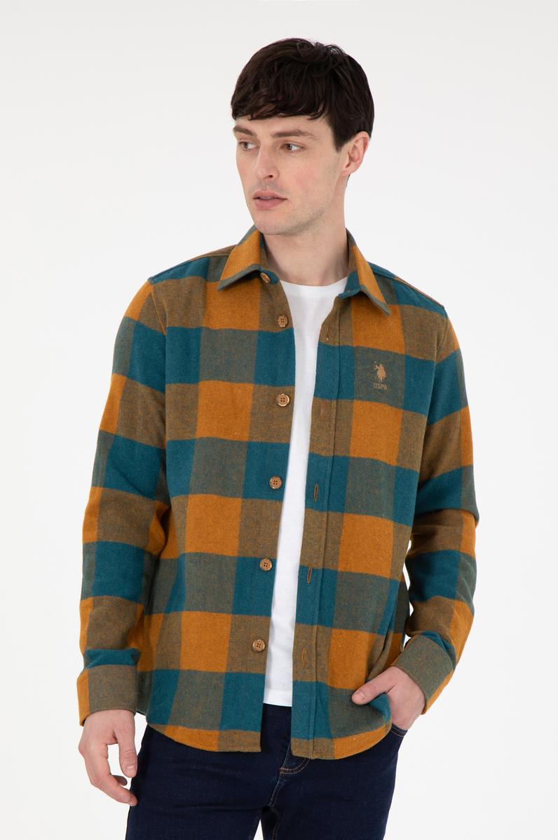 Erkek Camel Uzun Kollu Gömlek