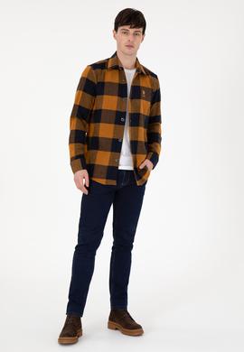 Erkek Lacivert Uzun Kollu Gömlek - 50297504014