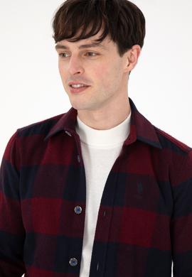 Erkek Bordo Uzun Kollu Gömlek - 50297504005