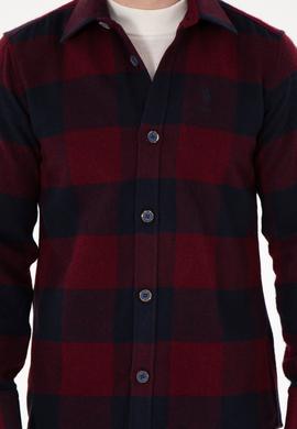 Erkek Bordo Uzun Kollu Gömlek - 50297504005