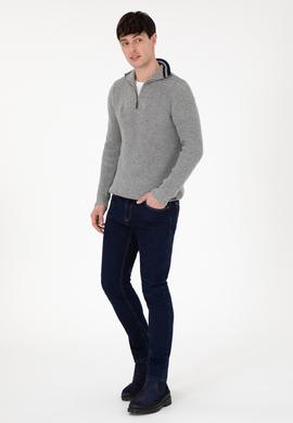 Erkek Gri Melanj Kazak - 50293161017