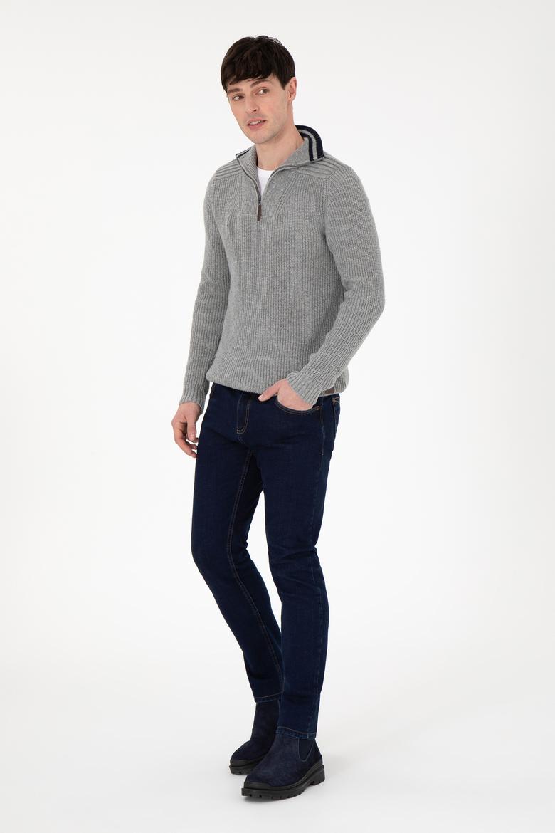 Erkek Gri Melanj Kazak - 50293161017