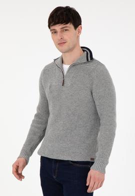 Erkek Gri Melanj Kazak - 50293161017