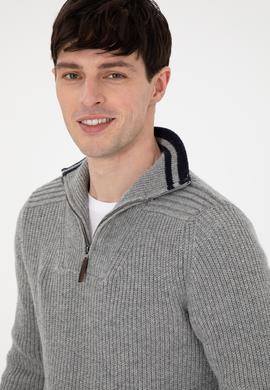 Erkek Gri Melanj Kazak - 50293161017