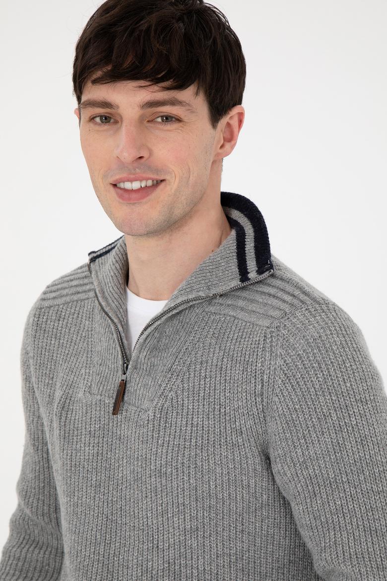 Erkek Gri Melanj Kazak - 50293161017