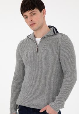 Erkek Gri Melanj Kazak - 50293161017