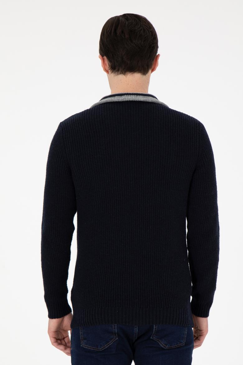 Erkek Lacivert Kazak - 50293161009