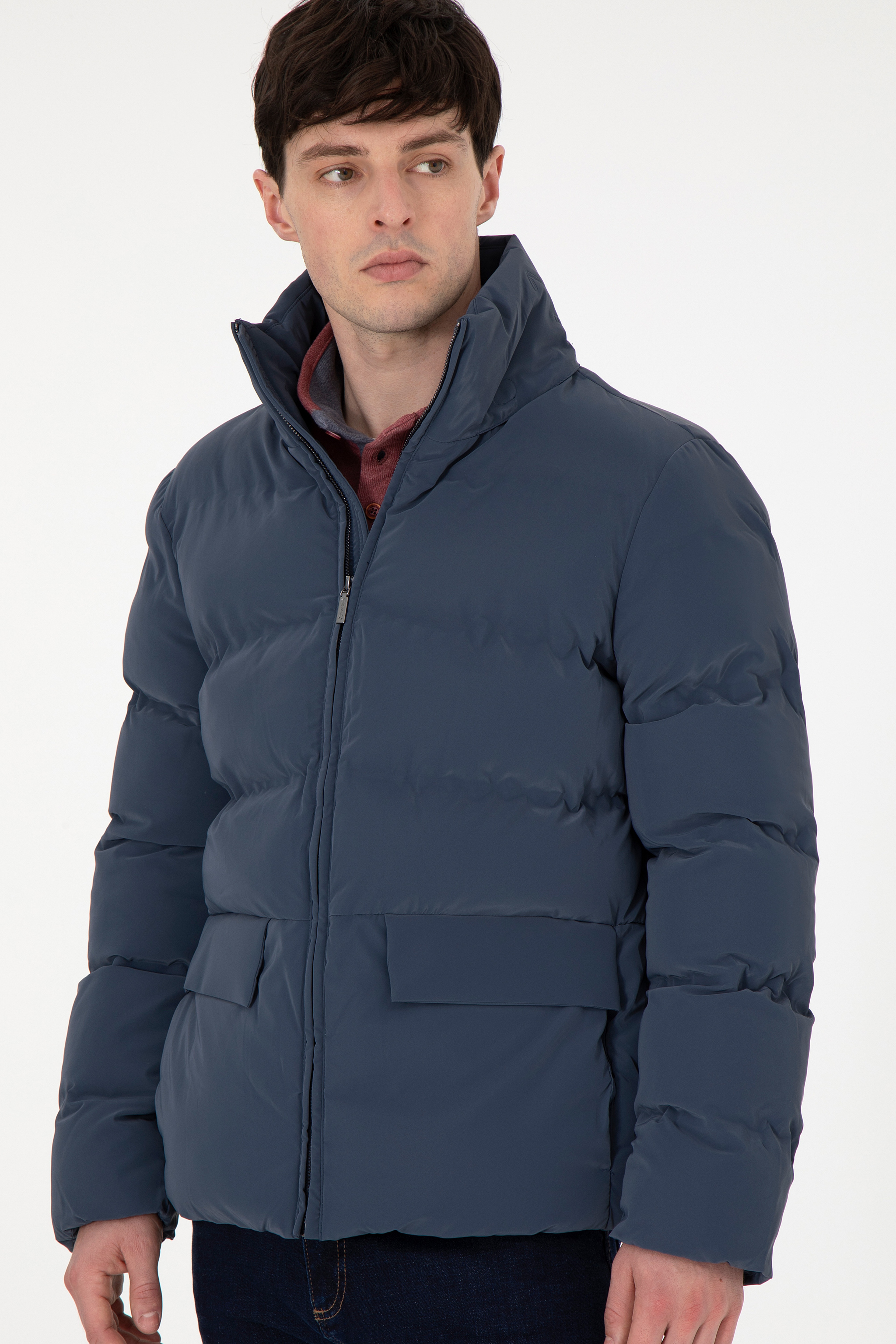 Erkek İndigo Mont - Image 3