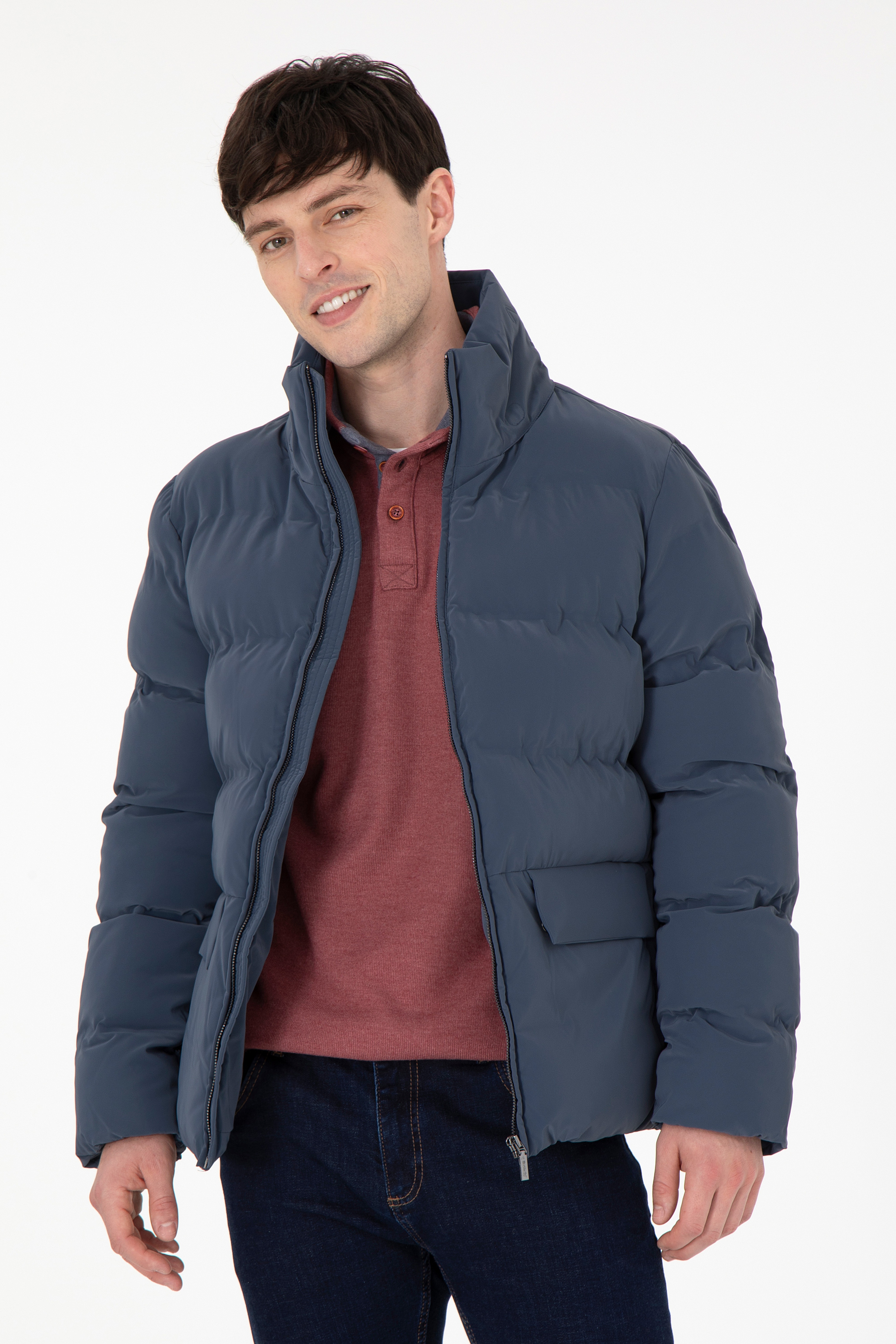 Erkek İndigo Mont - Image 1