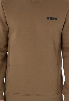Erkek Regular Fit Bisiklet Yaka Haki Sweatshirt - 50292362004