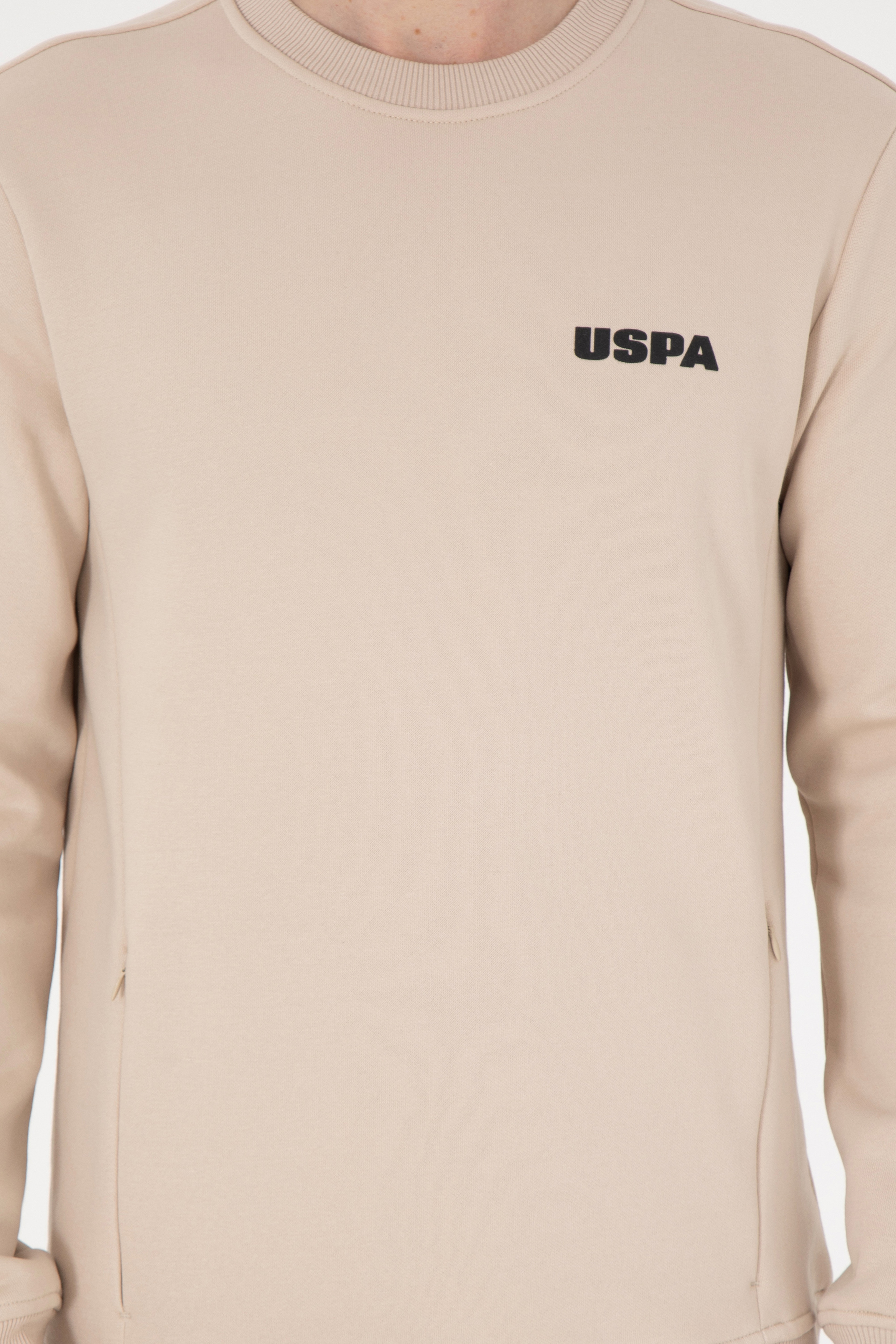 Erkek Regular Fit Bisiklet Yaka Taş Sweatshirt - Image 6