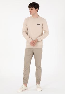 Erkek Regular Fit Bisiklet Yaka Taş Sweatshirt - 50292362023
