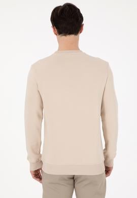 Erkek Regular Fit Bisiklet Yaka Taş Sweatshirt - 50292362023