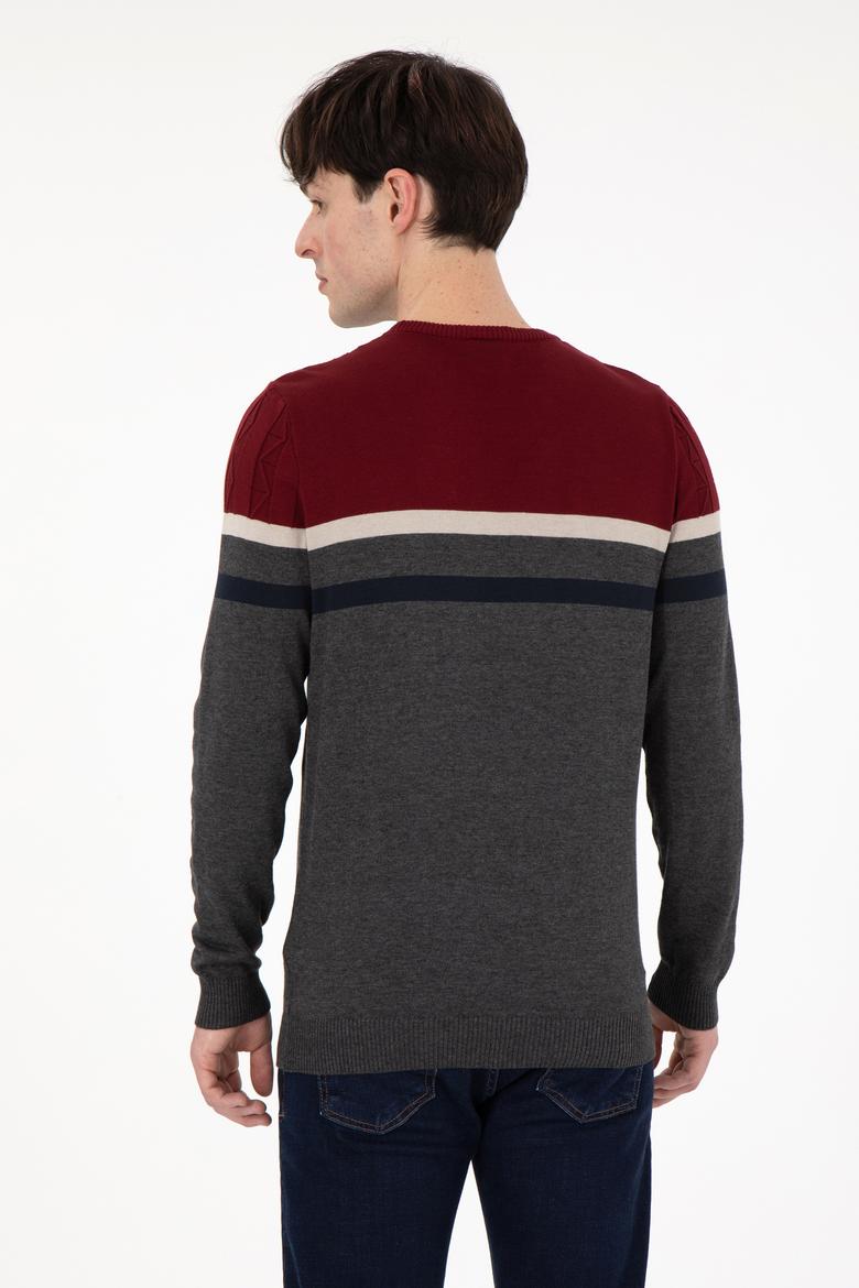 Erkek Antrasit Melanj Kazak - 50292868027