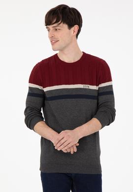 Erkek Antrasit Melanj Kazak - 50292868027