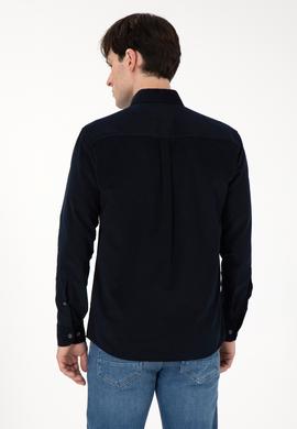 Erkek Lacivert Uzun Kollu Gömlek - 50291395050