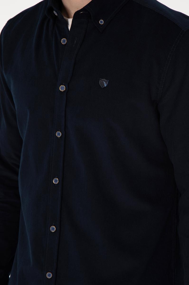 Erkek Lacivert Uzun Kollu Gömlek