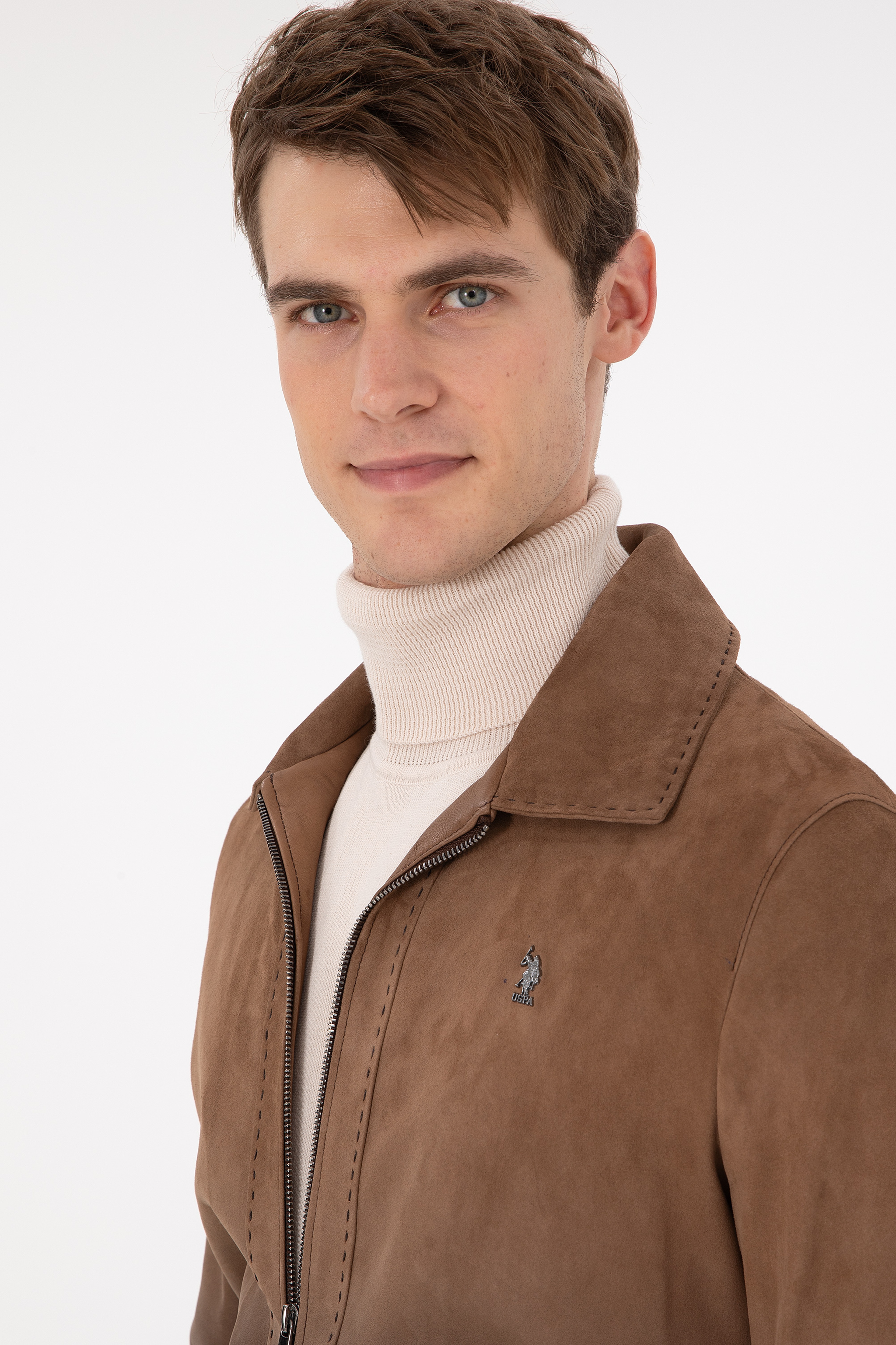 Erkek Taba Deri Ceket - Image 2