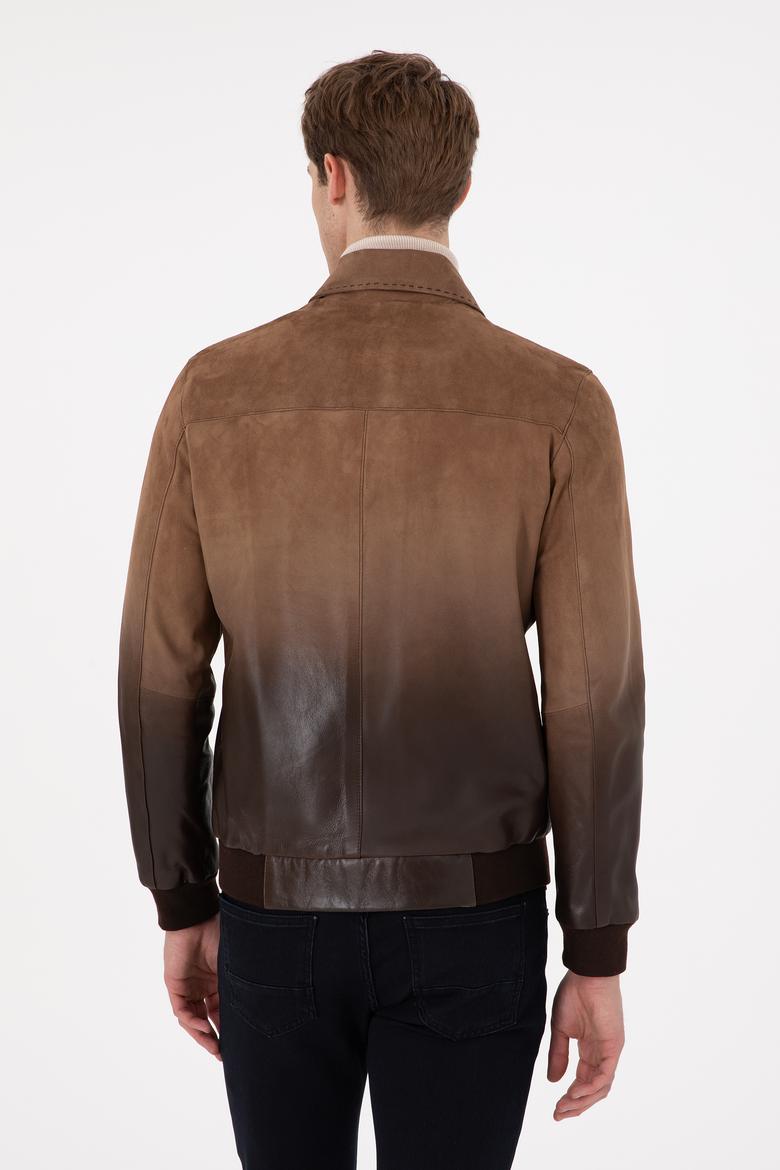 Erkek Taba Deri Ceket - 50297241006