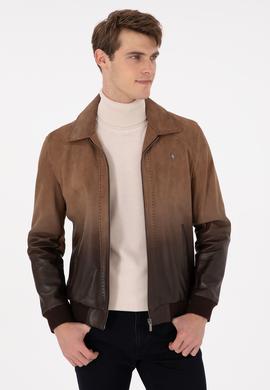 Erkek Taba Deri Ceket - 50297241006