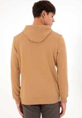 Erkek Camel Sweatshirt - 50293361075
