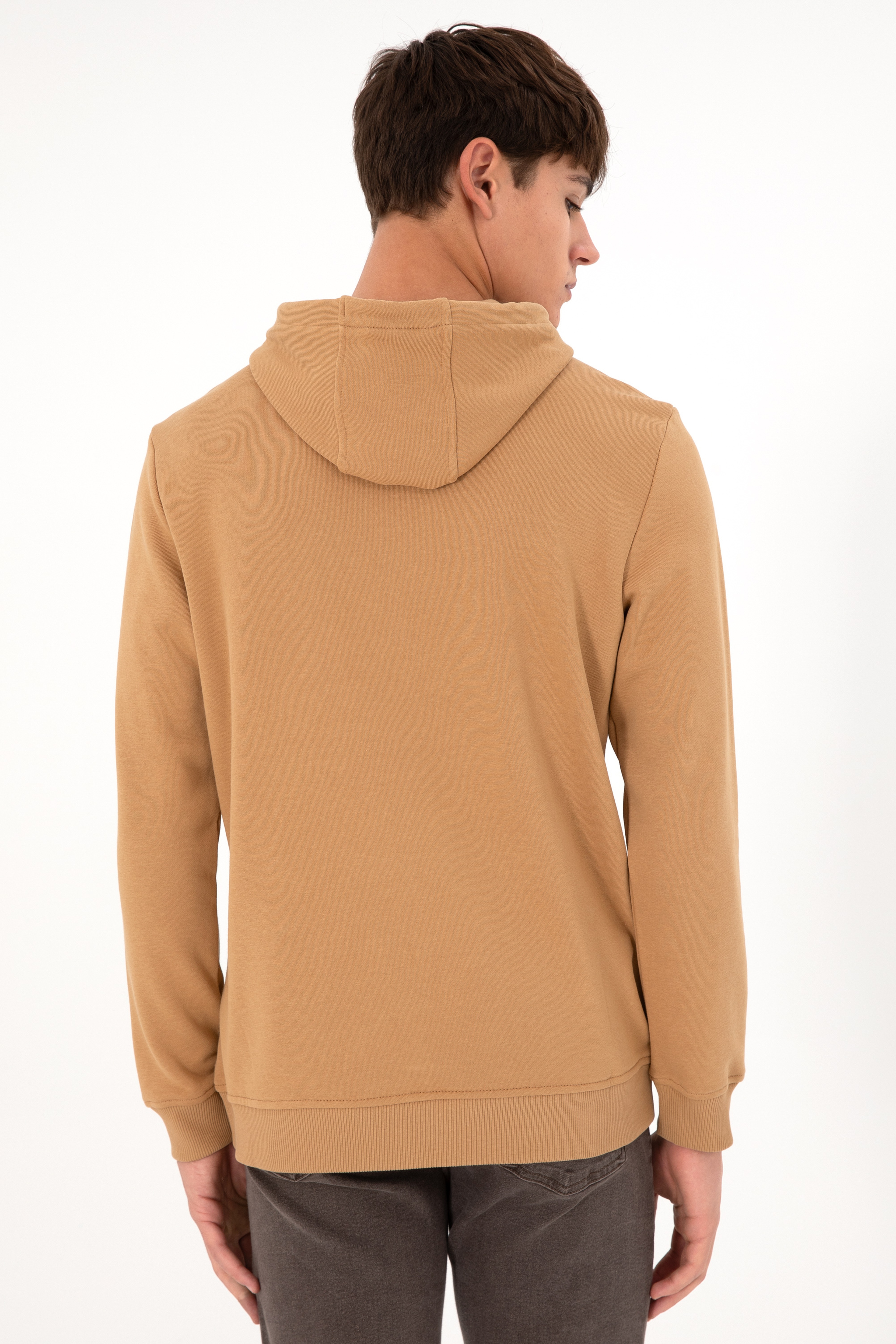 Erkek Camel Sweatshirt
