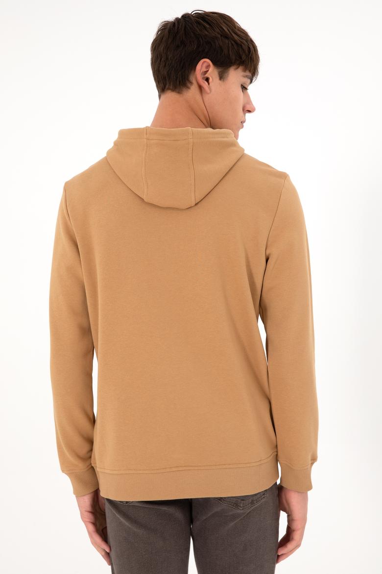 Erkek Camel Sweatshirt - 50293361075