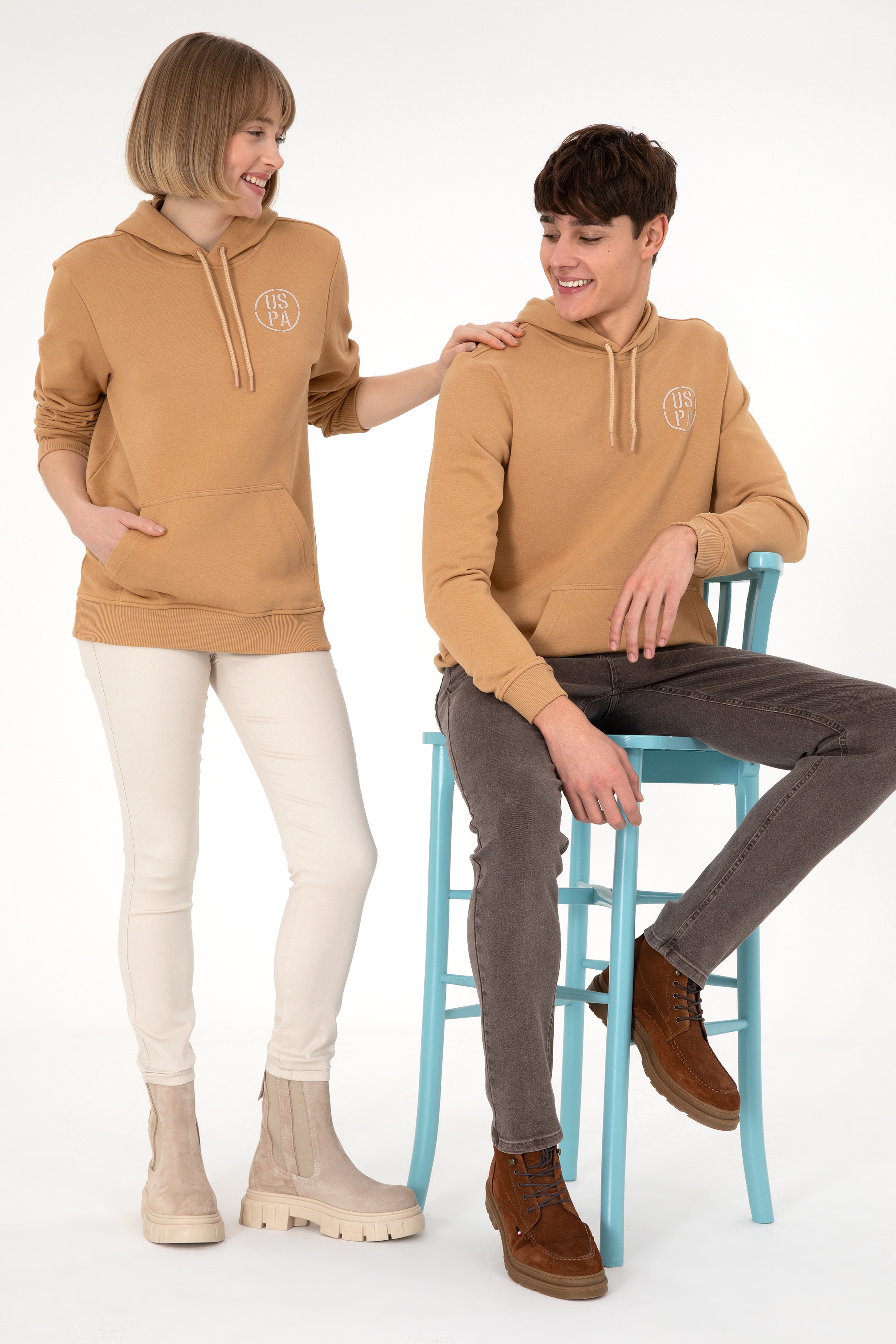 Erkek Camel Sweatshirt