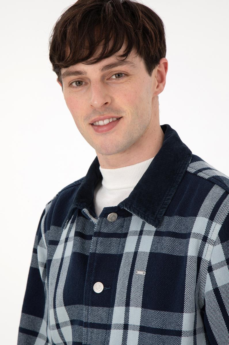 Erkek Açık Mavi Jean Gömlek